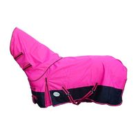 Couvertures d'hiver imperméables pour chevaux 600D/1680D en tissu violet, tailles personnalisables 5'3-7'
