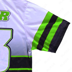 Blaze Fight Wear Custom 100% algodón Softball Jerseys de alto rendimiento para hombres cuello estampado transpirable de secado rápido camisetas para hombres - Product Image 5