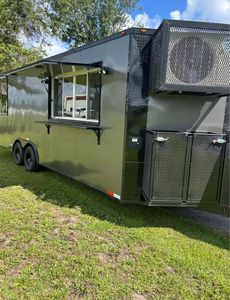 TA รถพ่วงขายอาหารเคลื่อนที่8.5X22สแตนเลสแบบพ่วงลากได้สำหรับขนมขนมฮอทด็อกชิปไอศกรีมแท่งเคลื่อนที่ - Product Image 2