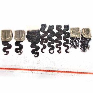 100% paquets de trame de cheveux bouclés indiens alignés par cuticules vierges naturelles meilleure qualité vendeur frontal soyeux et doux cheveux de qualité supérieure - Product Image 3