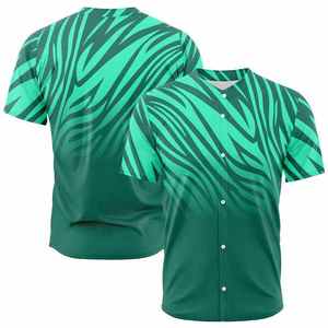 Maillot de baseball personnalisé avec impression par transfert thermique, nom de l'équipe, uniforme de softball en gros, 100% polyester, antibactérien, séchage rapide - Product Image 3