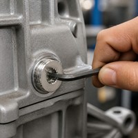 Bouchon de tuyau hexagonal fileté zingué M10x1 à filetage fin pour machines usinées CNC