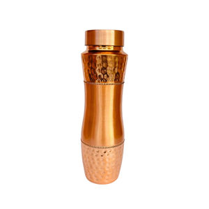 Fancy Design Pure Copper <b>Water</b> <b>Bottle</b> Health Benefit Eco-Friendly Plain Design <b>Metal</b> Drinkware Wholesale Manufacturer From India - Product Image 6