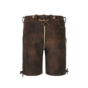 Short de Style bavarois au genou en matériau personnalisé de haute qualité pour hommes, doux et uni, taille moyenne, bouton, séchage rapide - Product Image 2