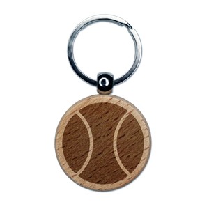 Cricket Sport <b>Ball</b> Engraved <b>Wood</b> Round Keychain Tag Charm Custom <b>Wood</b> Token Charm Gifts for Birthday made in Vietnam - Product Image 2