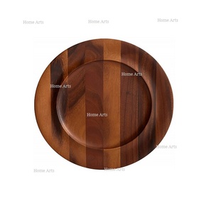 Assiette de présentation en bois au design le plus récent, qualité exclusive, taille et forme personnalisées, sous-assiette pour usage domestique et hôtelier - Product Image 5