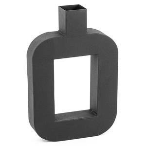 Jarrón de flores de hierro y metal artístico moderno, tonos metálicos elegantes, lujosos interiores de diseñador contemporáneos de gama alta para bodas - Product Image 2
