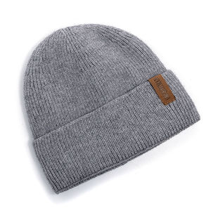 Gorro holgado acrílico de punto personalizado, ropa de calle, gorro de invierno con calavera de pescador y logotipo de etiqueta tejida, gorro de invierno - Product Image 1