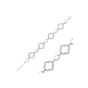 Bracciale fiore d'argento