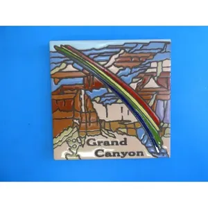 แกรนด์แคนยอนพายุใบไม้สีรุ้งกระเบื้องศิลปะเซรามิก6 "x 6" สำเนียงผนัง L98ใหม่ - Product Image 1