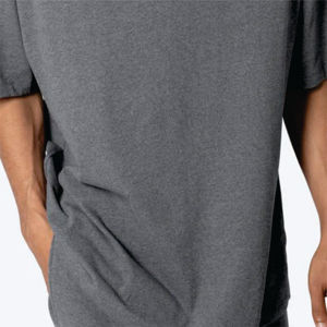 Camiseta Extra Grande de Lujo para Hombre, 100% Algodón Pesado, Cuello Redondo Personalizado, Color Sólido, Antibolitas, Tejido de Bambú de Alta Calidad, Corte Regular - Product Image 5