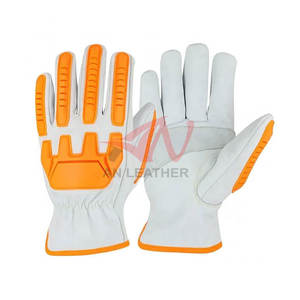 Guantes de Impacto de Cuero TPR de Alta Calidad con Resistencia y Flexibilidad Mejoradas para Trabajo al Aire Libre - Product Image 4