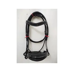 Hot Sale Beautiful Shimmer Patent Dressage Leather Bridle Brow-band for Horse Riding Accessories Available at Export