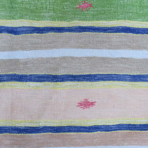 Alfombras de área de lana de algodón hechas a mano teñidas de vegetales bohemios simples indias lavables en frío a máquina solo alfombras multifuncionales - Product Image 3