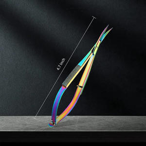 Stainless Steel Spring Cuticle Scissors Curved Silver Color for Beauty and Manicure Work High Quality <b>Nail</b> <b>Tools</b> <b>nail</b> files - Product Image 2