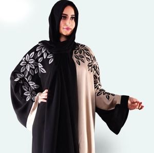 Nueva llegada Dubai estilo árabe Abaya señoras vestido musulmán de manga larga - Product Image 4