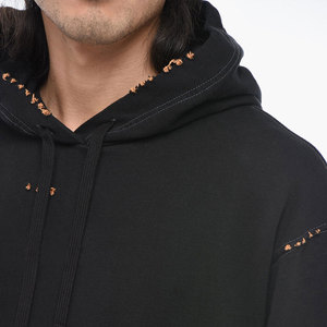 เสื้อฮู้ดผู้ชายผ้าฝ้าย 100% ปักลาย  บุซับใน  ป้องกันรอยยับ ระบายอากาศ แห้งเร็ว คุณภาพสูง สำหรับฤดูหนาว - Product Image 3