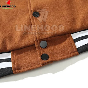 Veste à col montant pour hommes de la meilleure qualité en gros à séchage rapide style Letterman pour l'automne hiver sur mesure - Product Image 5