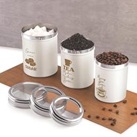 Recipientes de Acero Inoxidable de Alta Calidad para Té Blanco, Azúcar y Café, Duraderos, Resistentes al Óxido, Ecológicos, Portátiles y Personalizables para la Cocina