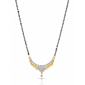 Ensemble de bijoux de mariée AD Gold Mangalsutra, cadeau de mariage, zircon, perle, diamant incrusté sur une bague en laiton plaqué or, bijoux fins - Product Image 3
