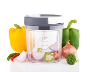 Hachoir à légumes à ficelle de qualité supérieure avec bol transparent et lames tranchantes - Product Image 3