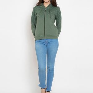 Sweat à capuche anti-boulochage pour femmes en coton et polyester Logo personnalisé Respirant Hiver Workout Stylish Long Sleeve Fashion Streetwear - Product Image 6