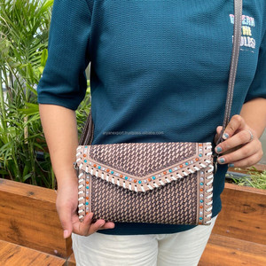 Cartera de mano tallada, funda de teléfono de embrague, elegante, multiusos, de cuero occidental, recién llegado, para mujer, multiusos - Product Image 2