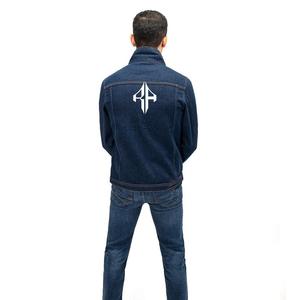 Top nouvelle couleur OEM/ODM Service hommes 100% coton haute qualité col montant hiver Denim survêtement personnalisé par ATLANTIC - Product Image 3
