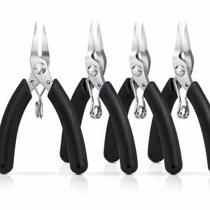 Professional Chain Nose <b>Pliers</b> Jewelry Making Tool Set 5 Pack <b>Small</b> Needle Nose <b>Pliers</b> for Beading Craft Repair - Product Image 4