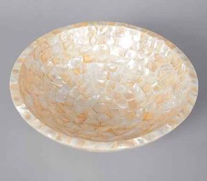 Tazón para Servir Hecho a Mano, Ecológico, de Nácar Natural y Madera, para Ensaladas, Restaurantes, Hoteles y Uso Doméstico, Apto para Alimentos - Product Image 3