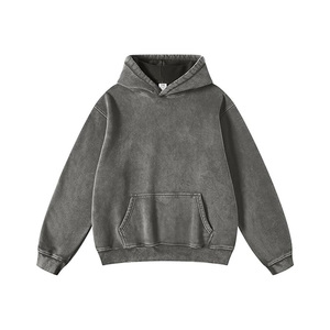 Sudadera con capucha de gran tamaño para hombre, jersey de gran tamaño Unisex, logotipo personalizado, sudaderas con capucha de algodón personalizadas para hombre pesado en blanco - Product Image 4