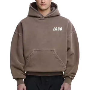 Hiver Nouvelle Arrivée Blank Hooded Fabricant Wholesale Basics Pullover Men's Hoodies - Product Image 3