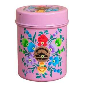 Hand Painted Food Storage Canister High Selling Quality Modern Style Hand Painted Canister Elegant for Home Kitchen Usage Low Mo - Product Image 1