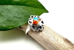 925 Solid Silver Classical <b>Ring</b> Jewelry For Women 925 Sterling Silver <b>Turquoise</b> Gemstone Boho Style Handmade <b>Ring</b> Gift For Mom - Product Image 5