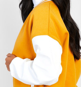 แจ็คเก็ตกันลมสำหรับผู้หญิงใหม่แจ็คเก็ตทีมโรงเรียนแจ็คเก็ตสไตล์บอมเบอร์แจ็คเก็ตผู้หญิงที่มีคุณภาพสูง - Product Image 1