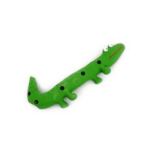 Lézard en caoutchouc vert de style dessin animé - Product Image 1