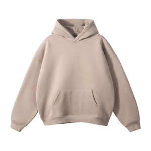 Custom 400 450 500 600 Gsm Fleece Heavy Weight Sp Pullover Hoodie Sweatshirts Wholesale Unisex Thick <b>Plain</b> Boxy <b>Hoodies</b> - Product Image 3