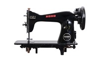 Machine à coudre industrielle XOXO JA2-1, robuste, corps en fonte, alimentation manuelle, configuration à lit plat, nouveau système de verrouillage métallique