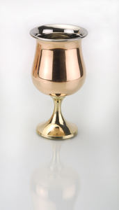 Gobelet en acier inoxydable écologique de qualité supérieure 300ml fond en laiton verres en cuivre pur servant des mariages de restaurant à domicile - Product Image 3