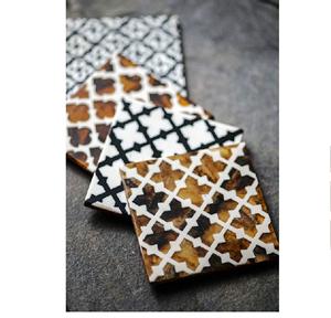 Juego de posavasos de MATERIAL PERSONALIZADO Almohadillas de piedra redondas de estilo clásico para cocina Hecho en India - Product Image 3