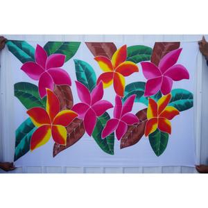 Sarongs Pareo Hawaïens Peints à la Main en Rayonne de Qualité Supérieure 100% Vêtements de Plage Personnalisés en Gros pour les Îles de l'Asie Pacifique HPGU007-01-180 - Product Image 1