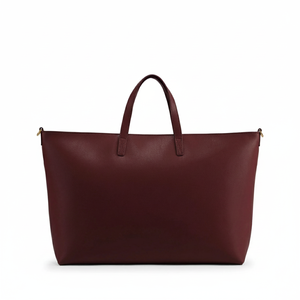 Luxury Burgundy Leather Fashion Candy Work <b>Bag</b> Large Tote Shoulder Carryall Strap Women's Business <b>Laptop</b> <b>Bag</b> Water Resistant - Product Image 2