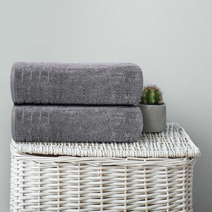100% coton ensemble de serviettes de bain hôtel usage domestique doux absorbant séchage rapide serviettes pour salle de bain Spa Gym luxe main visage serviette en gros - Product Image 5