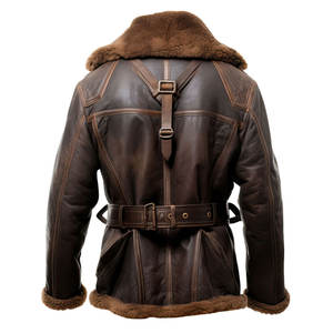 2025 Manteau d'hiver en peau de mouton robuste pour hommes avec fausse fourrure Protection ultime contre le froid Durable et élégant - Product Image 2