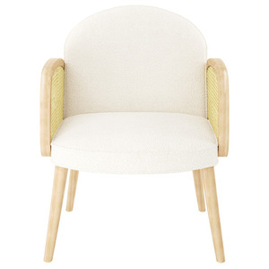 เก้าอี้โซฟาที่ทันสมัยเฮลด้าทำจากวัสดุไม้สักเนื้อแข็งพร้อมหวายหวายและผิวธรรมชาติสำหรับใช้งานในร่มและกลางแจ้ง - Product Image 2