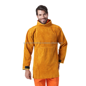 Chaqueta de Soldadura de Cuero Resistente Personalizada Scanza Enterprises SE-WS-008, Resistente a las Llamas, Ropa de Seguridad Protectora - Product Image 1