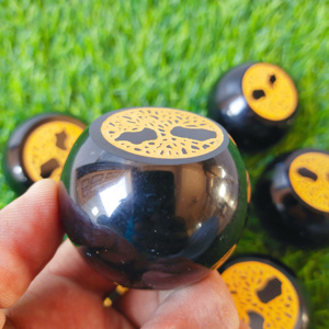 Nueva Llegada: Esfera de Cristal Negro Grabada y Tallada, Profecía Navideña, Regalo de Escorpio, Cristal de Poder Inmenso - Product Image 5