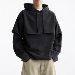 Sudadera con Capucha de Doble Manga de Alta Calidad para Fabricantes Profesionales, Sudadera con Capucha de Doble Manga Personalizada OEM - Product Image 1