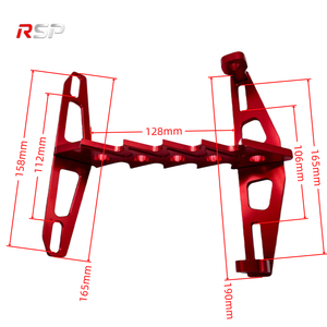 Support de plaque d'immatriculation de <span class=keywords><strong>moto</strong></span> en alliage d'aluminium CNC, support de queue de poisson, support de plaque d'immatriculation, anodisé, réglable, universel, montage arrière - Product Image 2