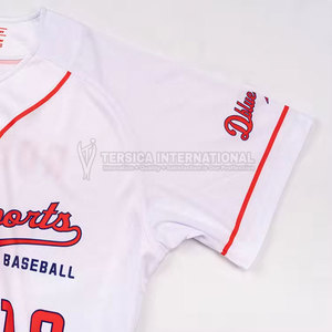 Camiseta de béisbol de poliéster ajustada Camiseta de manga corta unisex Camiseta de béisbol de poliéster ligera - Product Image 5